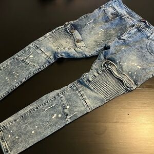 Phat Farm Men's SKINNY Fit Stretch Biker Style jeans